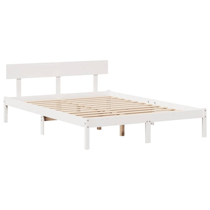 vidaXL Bed Frame without Mattress White 160x200 cm Solid Wood Pine