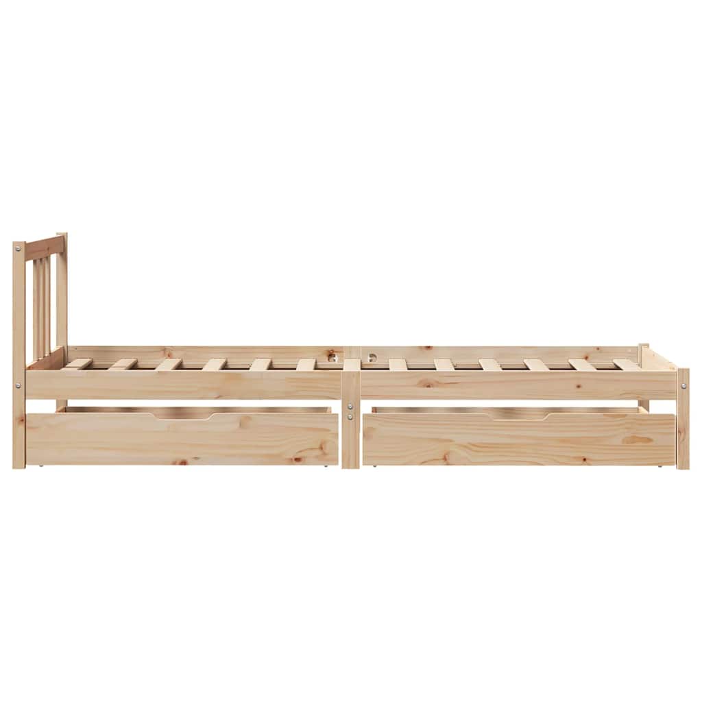 vidaXL Bed Frame without Mattress 90x190 cm Single Solid Wood Pine