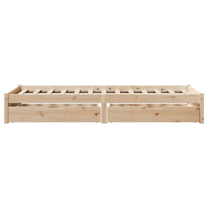 vidaXL Bed Frame without Mattress 75x190 cm Solid Wood Pine