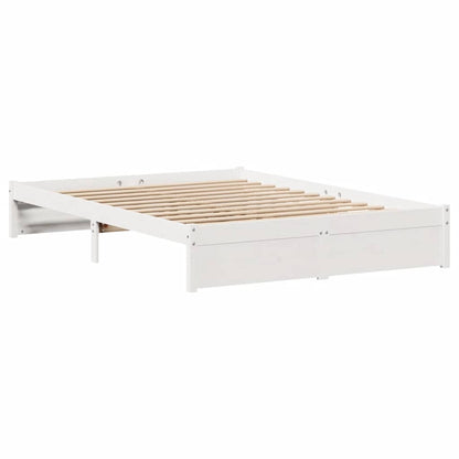 vidaXL Bed Frame without Mattress White 120x200 cm Solid Wood Pine