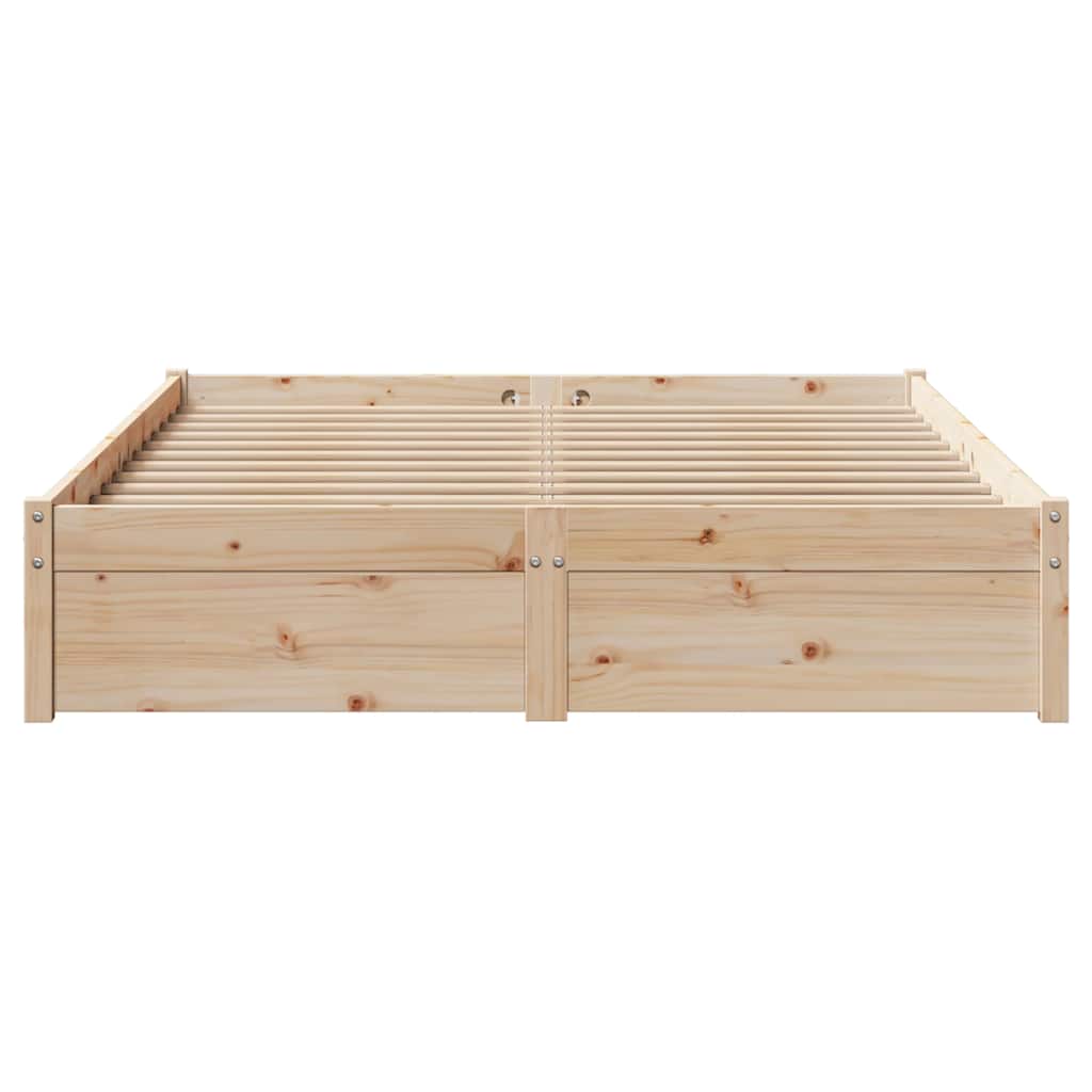 vidaXL Bed Frame without Mattress 140x200 cm Solid Wood Pine