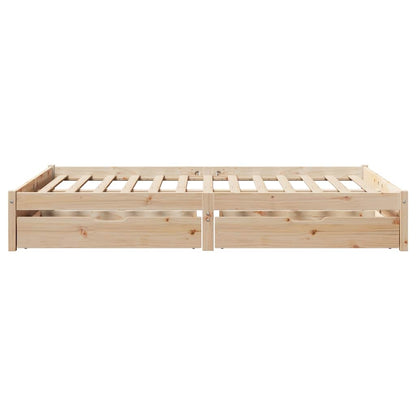 vidaXL Bed Frame without Mattress 140x200 cm Solid Wood Pine