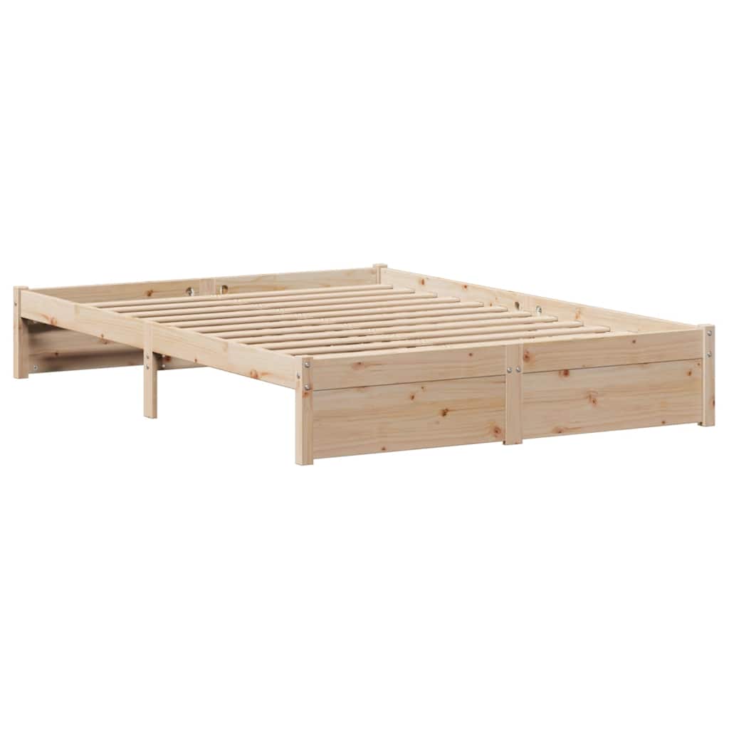 vidaXL Bed Frame without Mattress 140x200 cm Solid Wood Pine