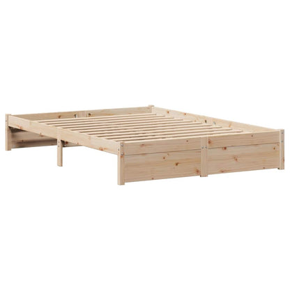 vidaXL Bed Frame without Mattress 140x200 cm Solid Wood Pine