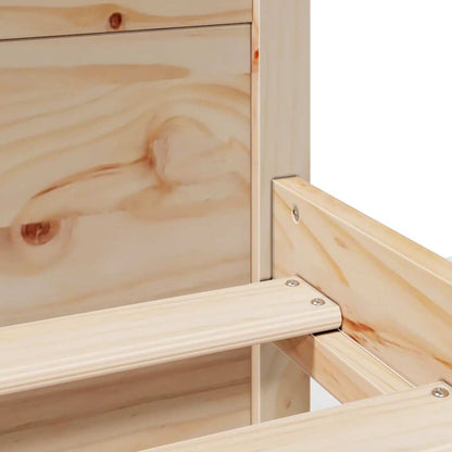 vidaXL Bed Frame without Mattress 75x190 cm Small Single Solid Wood Pine
