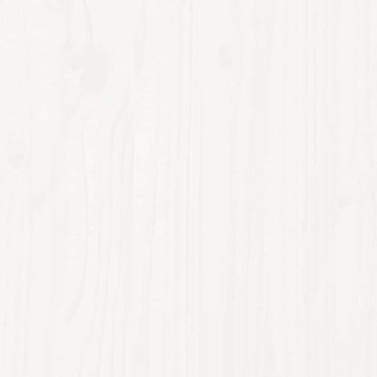 vidaXL Bed Frame without Mattress White 135x190 cm Double Solid Wood Pine