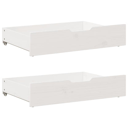 vidaXL Bed Frame without Mattress White 180x200 cm Super King Solid Wood Pine