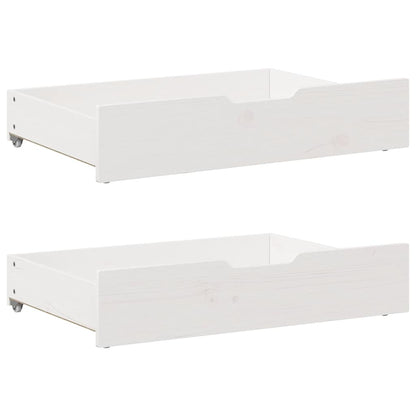 vidaXL Bed Frame without Mattress White 200x200 cm Solid Wood Pine