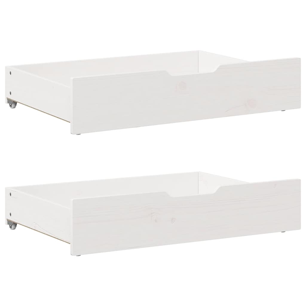 vidaXL Bed Frame without Mattress White 180x200 cm Super King Solid Wood Pine