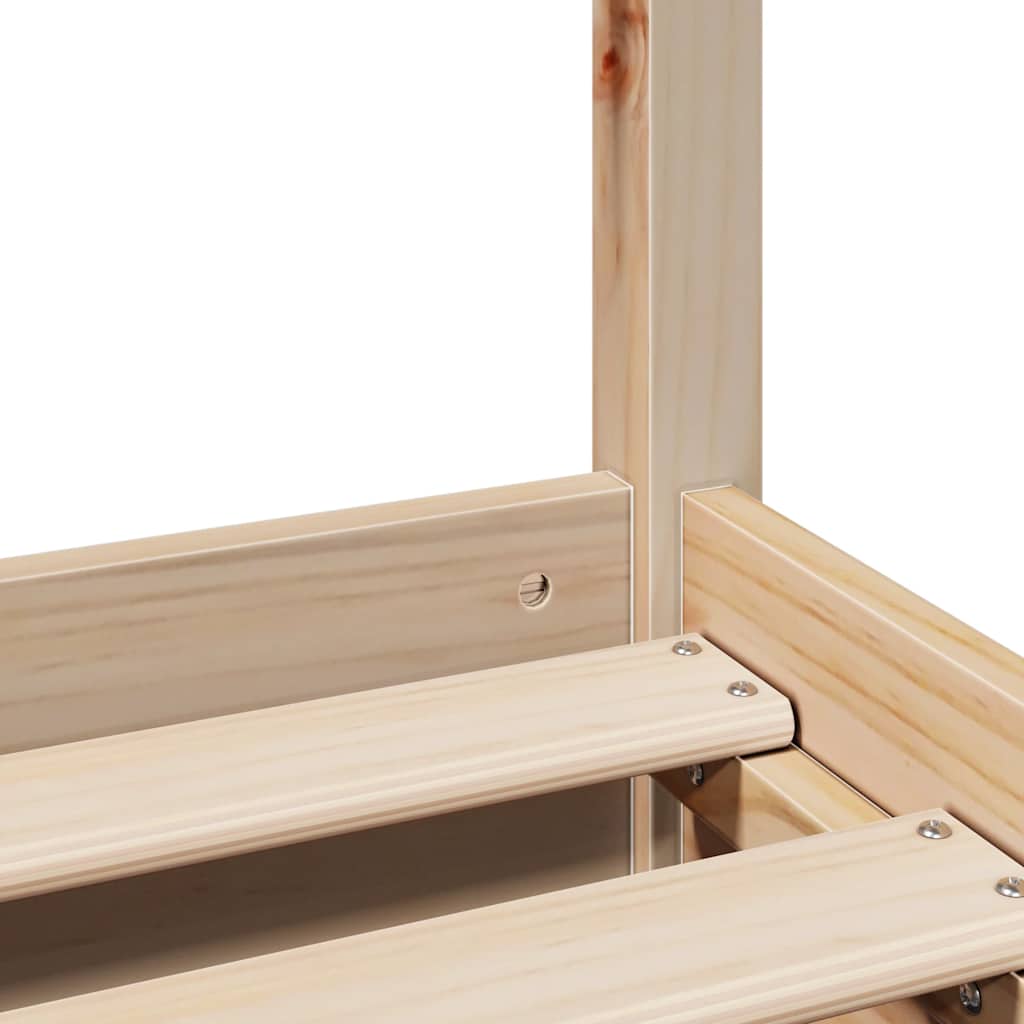 vidaXL Bed Frame without Mattress 120x190 cm Small Double Solid Wood Pine