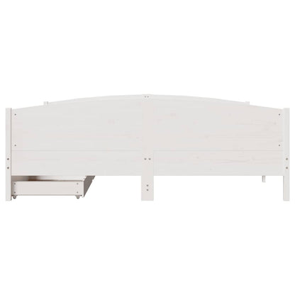 vidaXL Bed Frame without Mattress White 160x200 cm Solid Wood Pine