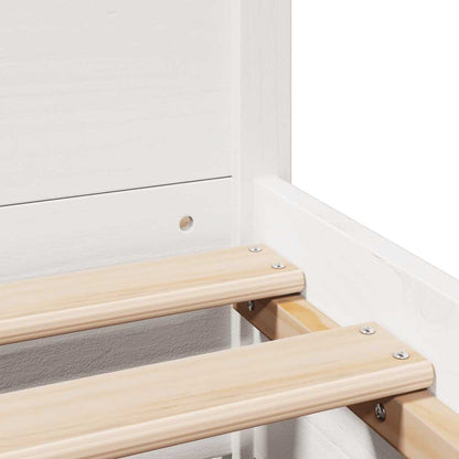 vidaXL Bed Frame without Mattress White 140x190 cm Solid Wood Pine