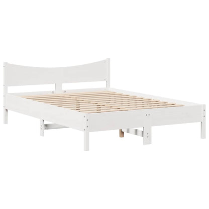 vidaXL Bed Frame with Drawers White 120x200 cm Solid Wood Pine