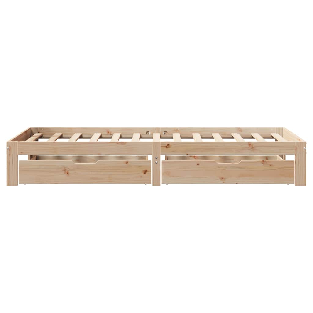 vidaXL Bed Frame with Drawers without Mattress 90x200 cm