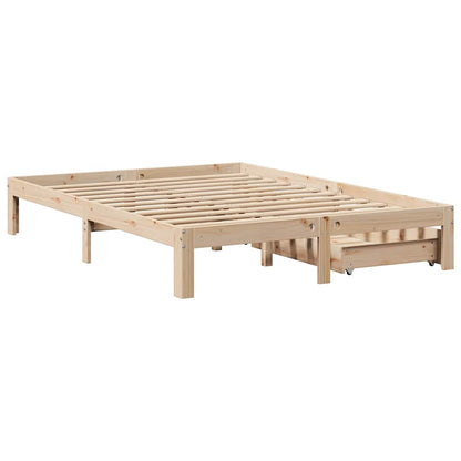 vidaXL Bed Frame with Drawers without Mattress 140x200 cm