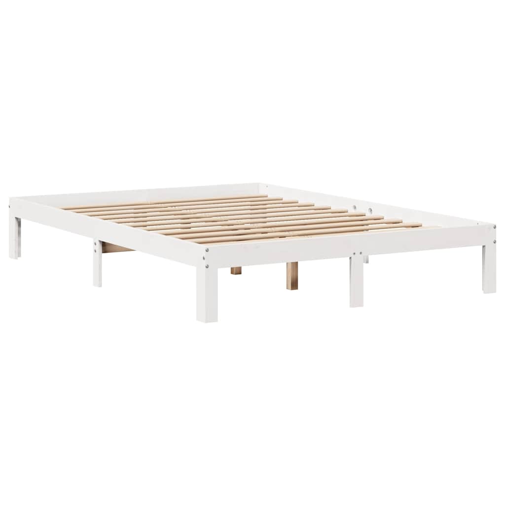 vidaXL Bed Frame with Drawers without Mattress White 150x200 cm King Size