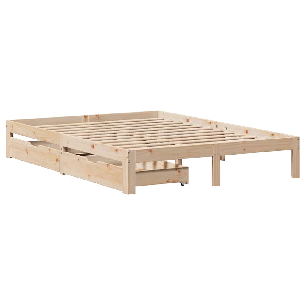 vidaXL Bed Frame with Drawers without Mattress 160x200 cm