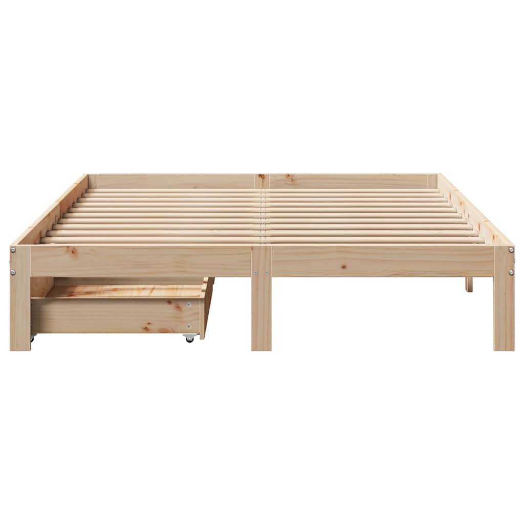 vidaXL Bed Frame with Drawers without Mattress 160x200 cm