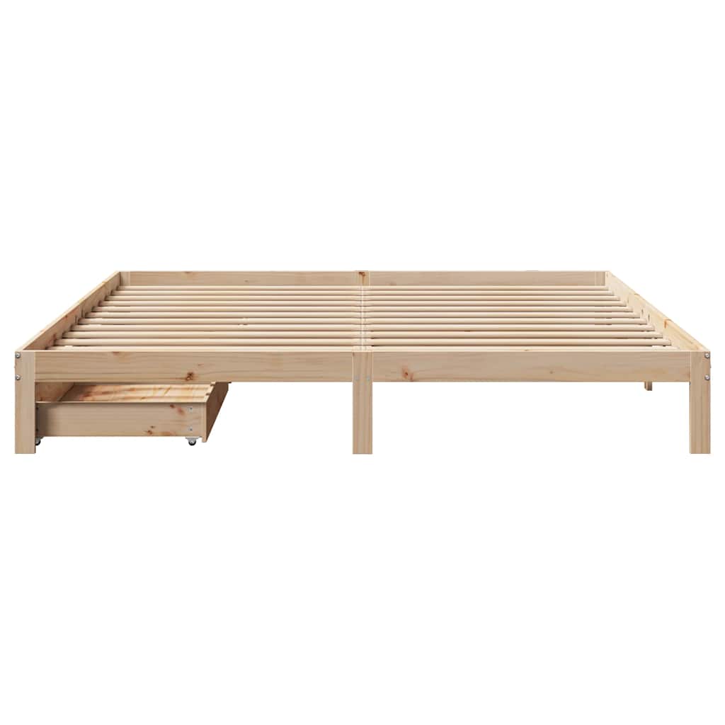 vidaXL Bed Frame with Drawers without Mattress 200x200 cm