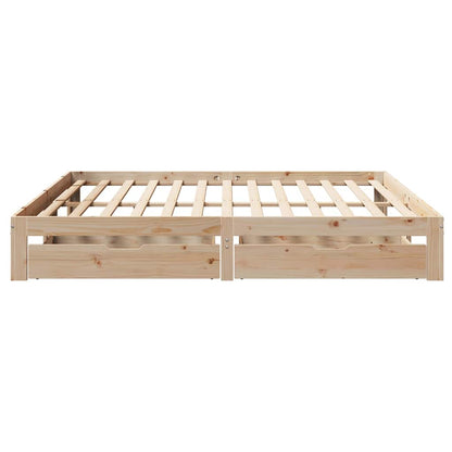vidaXL Bed Frame with Drawers without Mattress 200x200 cm
