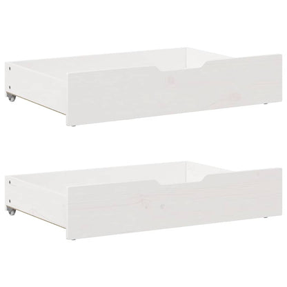 vidaXL Bed Frame with Drawers without Mattress White 75x190 cm Small Single