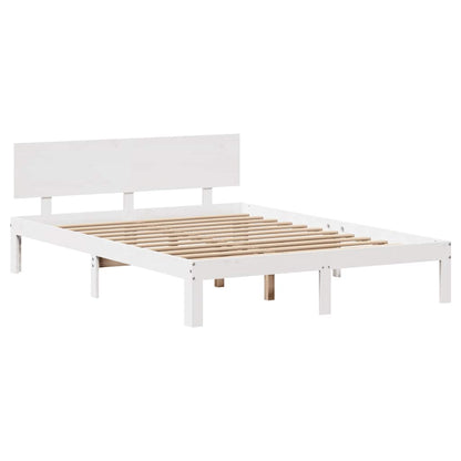 vidaXL Bed Frame with Drawers without Mattress White 120x190 cm Small Double