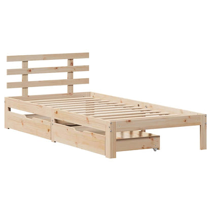 vidaXL Bed Frame with Drawers without Mattress 90x200 cm