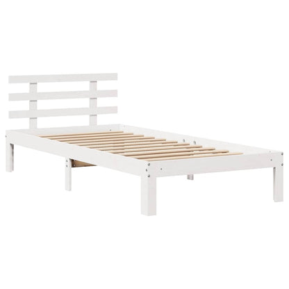 vidaXL Bed Frame with Drawers without Mattress White 100x200 cm