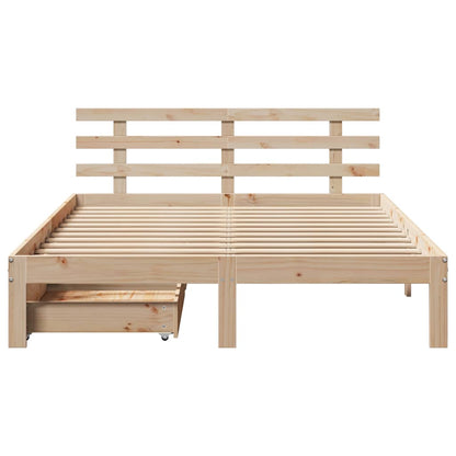 vidaXL Bed Frame with Drawers without Mattress 120x200 cm