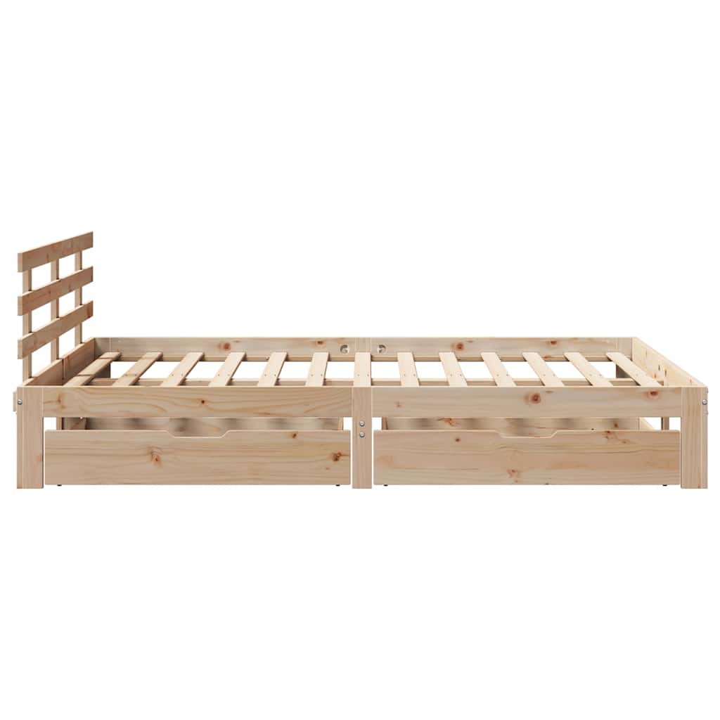 vidaXL Bed Frame with Drawers without Mattress 160x200 cm