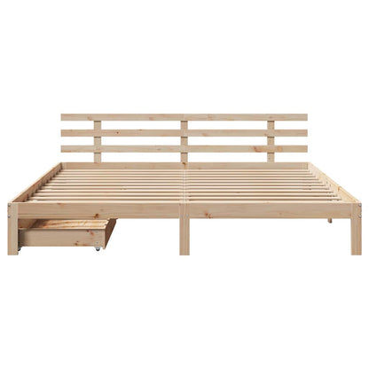 vidaXL Bed Frame with Drawers without Mattress 200x200 cm