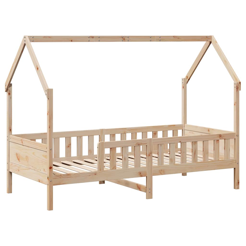 vidaXL Kids Bed Frame with Drawers without Mattress 90x190 cm Single Solid Wood