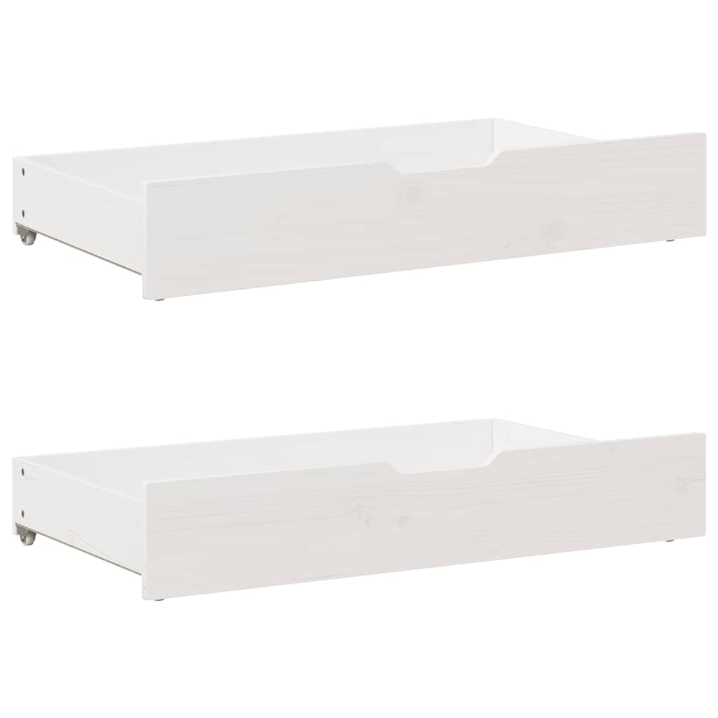 vidaXL Kids Bed Frame with Drawers without Mattress 90x190 cm Single Solid Wood