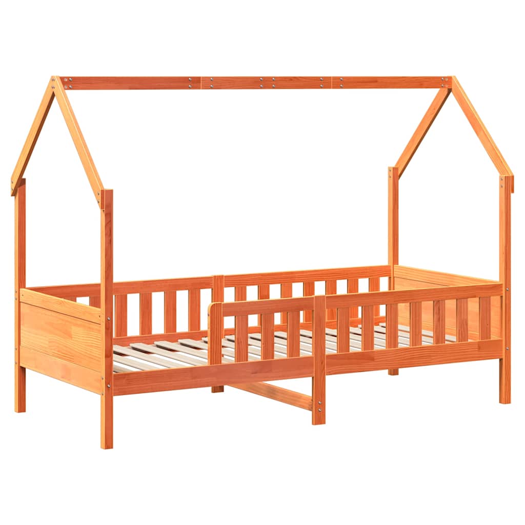 vidaXL Kids Bed Frame with Drawers without Mattress 90x190 cm Single Solid Wood