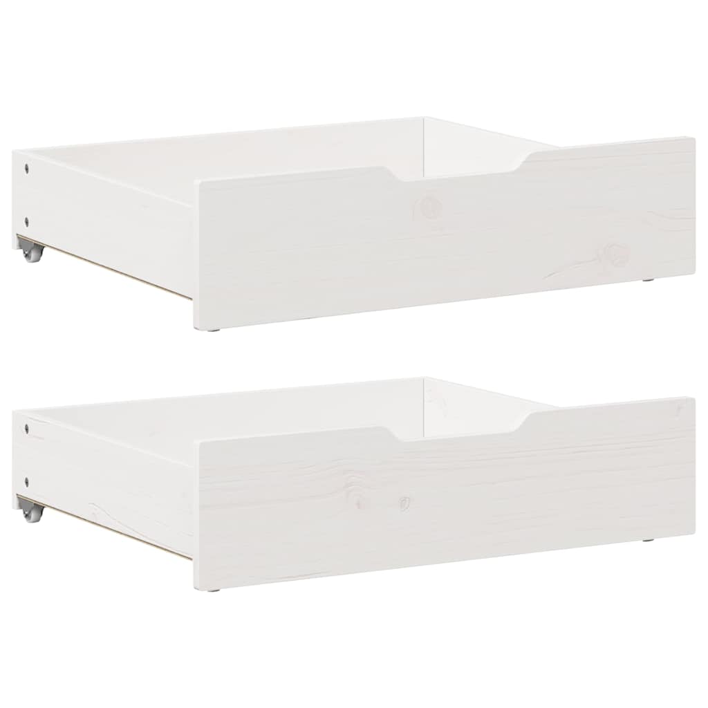 vidaXL Kids Bed Frame with Drawers without Mattress 80x160 cm Solid Wood