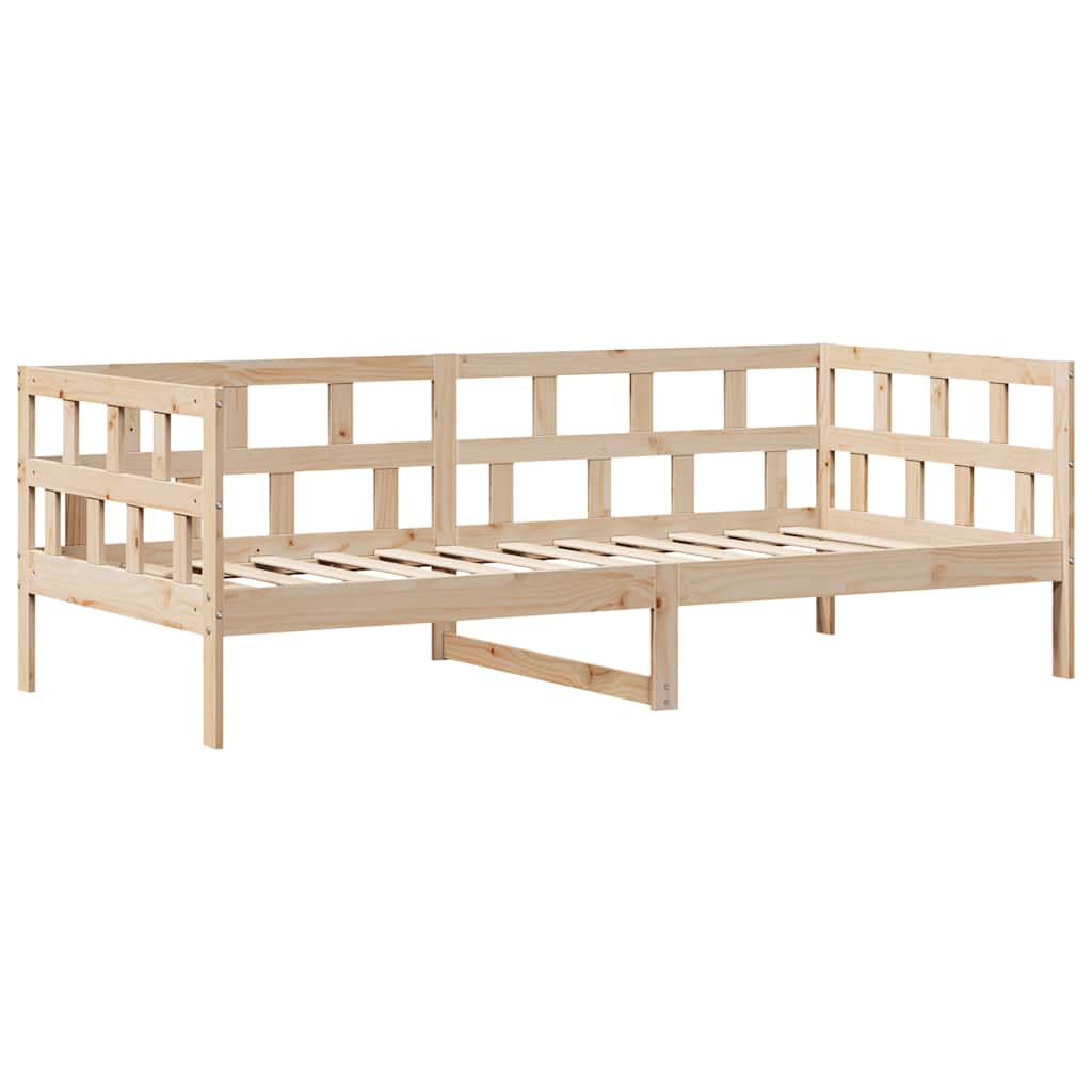 vidaXL Daybed with Drawers without Mattress 90x190 cm Single Solid Wood