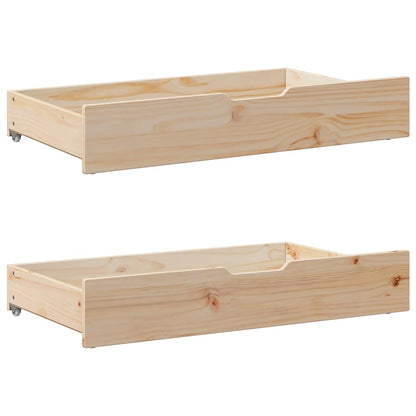 vidaXL Daybed with Drawers without Mattress 90x190 cm Single Solid Wood