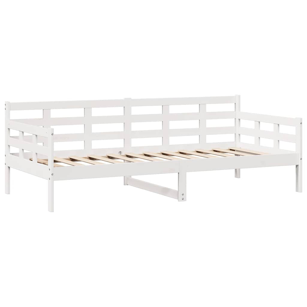 vidaXL Daybed with Drawers without Mattress White 80x200 cm Solid Wood