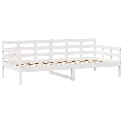 vidaXL Daybed with Drawers without Mattress White 80x200 cm Solid Wood