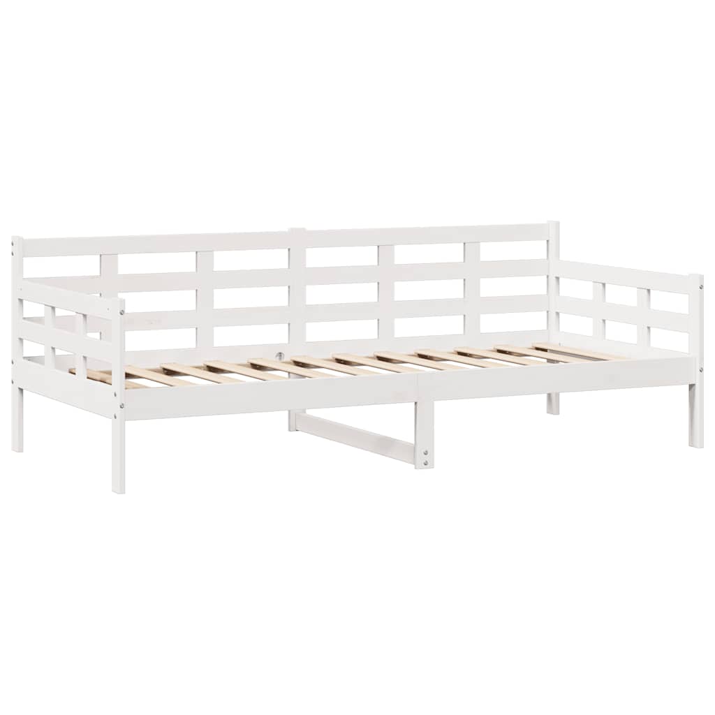 vidaXL Daybed with Drawers without Mattress White 90x190 cm Single Solid Wood