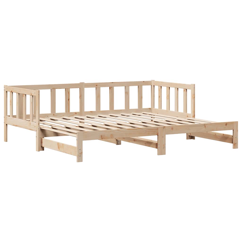vidaXL Daybed with Trundle and Drawers without Mattress 80x200 cm
