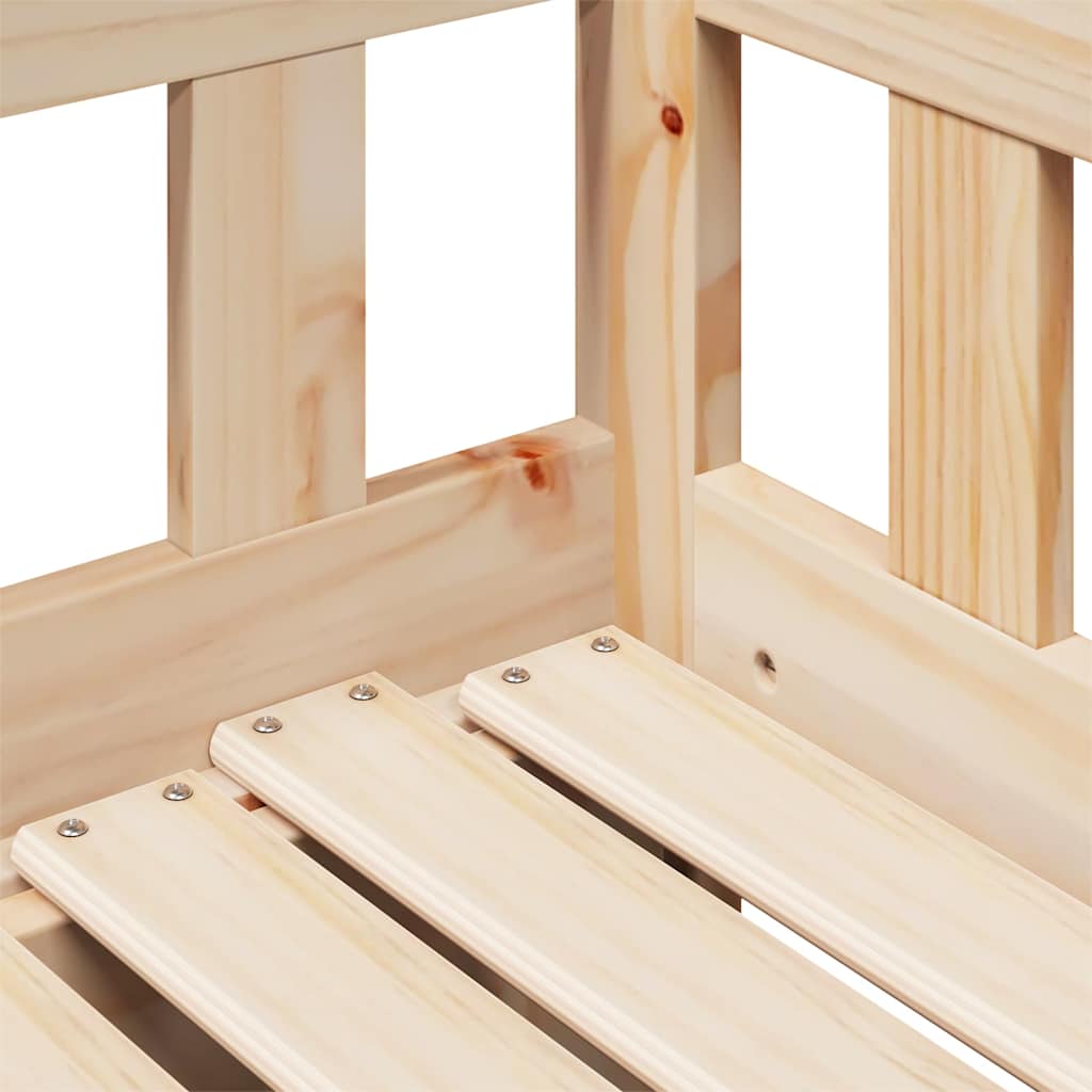 vidaXL Daybed with Trundle and Drawers without Mattress 80x200 cm