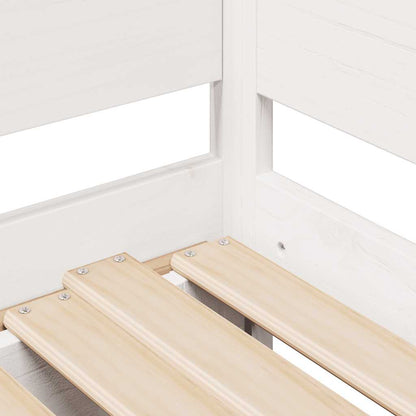 vidaXL Daybed with Trundle and Drawers without Mattress White 80x200 cm