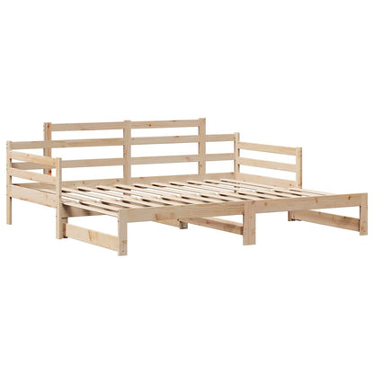 vidaXL Daybed with Trundle and Drawers without Mattress 80x200 cm