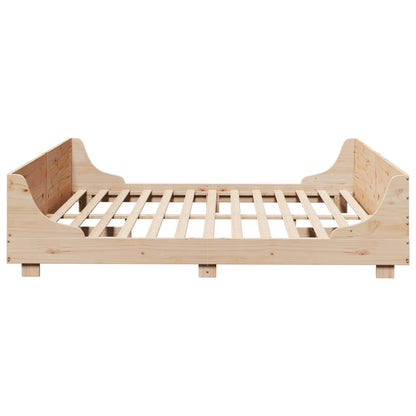 vidaXL Bed Frame without Mattress 180x200 cm Super King Solid Wood Pine