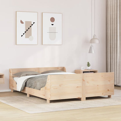 vidaXL Bed Frame without Mattress 160x200 cm Solid Wood Pine