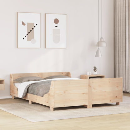 vidaXL Bed Frame without Mattress 140x200 cm Solid Wood Pine