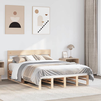 vidaXL Bed Frame without Mattress 120x200 cm Solid Wood Pine