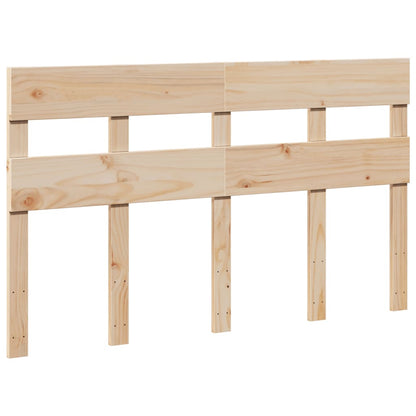 vidaXL Bed Frame without Mattress 150x200 cm King Size Solid Wood Pine