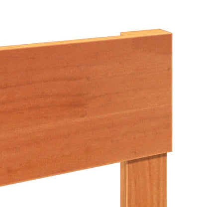 vidaXL Bed Frame without Mattress Wax Brown 180x200 cm Super King Solid Wood Pine